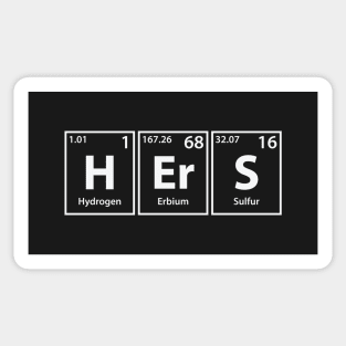 Hers (H-Er-S) Periodic Elements Spelling Sticker